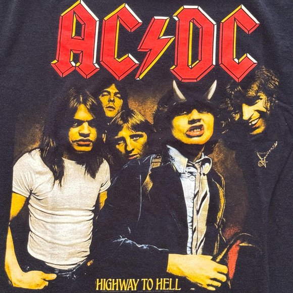 AC/DC Highway To Hell Vintage 2001 Y2K ANVIL Tag T Shirt XL - Picture 2 of 5